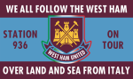 Trasferte tifosi italiani West Ham United OLAS from Italy