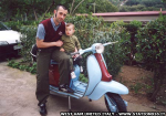 Lambretta con i colori del West Ham United claret and blue