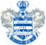 Logo Queens Park Rangers con vetro crepato