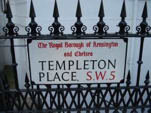 Street signs in London