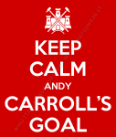 Keep Calm Andy Carroll's goal