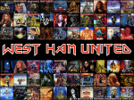 Album Iron Maiden con scritta West Ham United