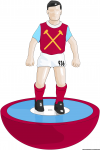 Giocatore Subbuteo in versione West Ham United Station 936