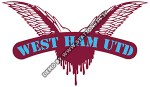 Logo Cock Sparrer versione West Ham Utd claret and blue