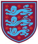 Logo nazionale inglese in versione West Ham United claret & blue