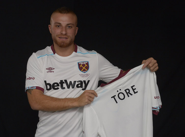 Pic by Arfa /  Griffiths Photographers Gokhan Tore Signs for West Ham United  06-07-2016  NO FREE USE
